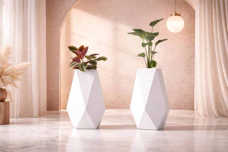 Wysoka nowoczesna donica Monumo Volcano